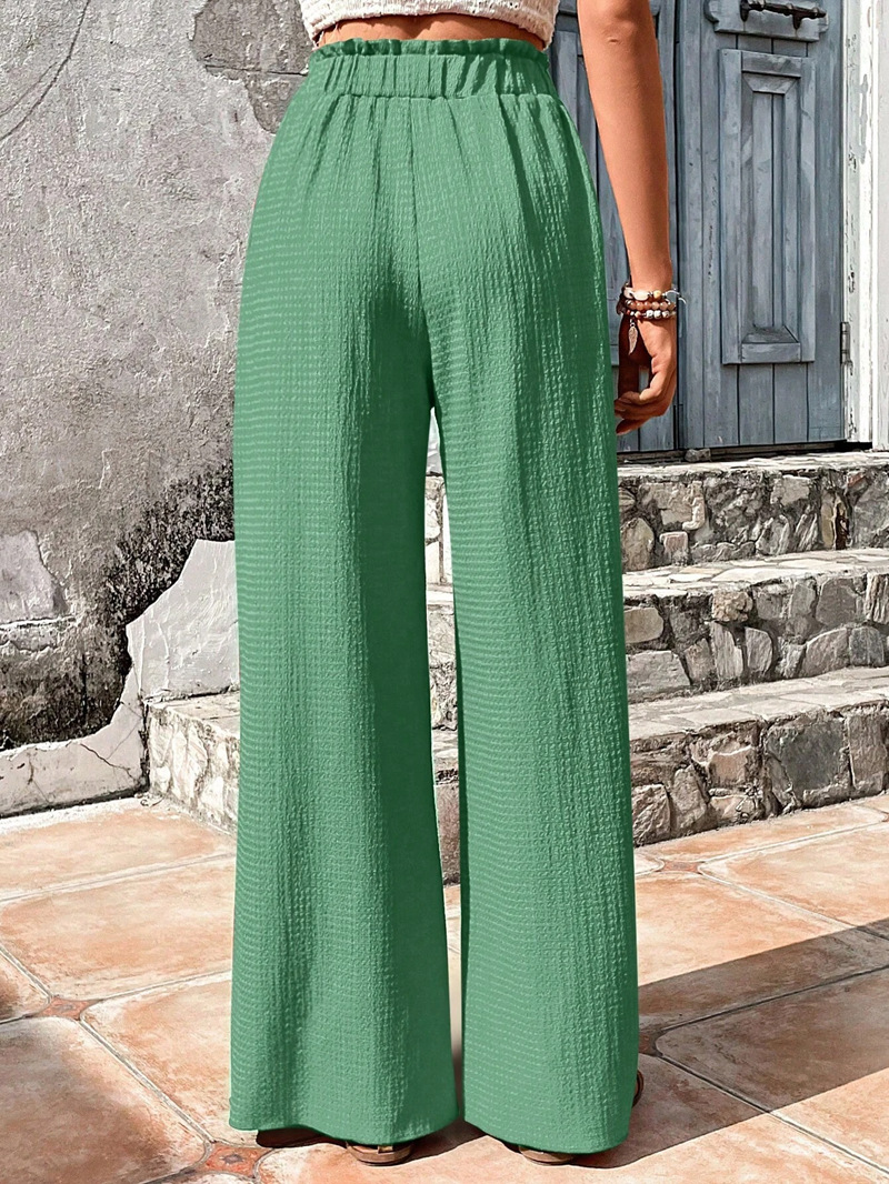 Women's Daily Streetwear Solid Color Full Length Casual Pants Wide Leg Pants display picture 18