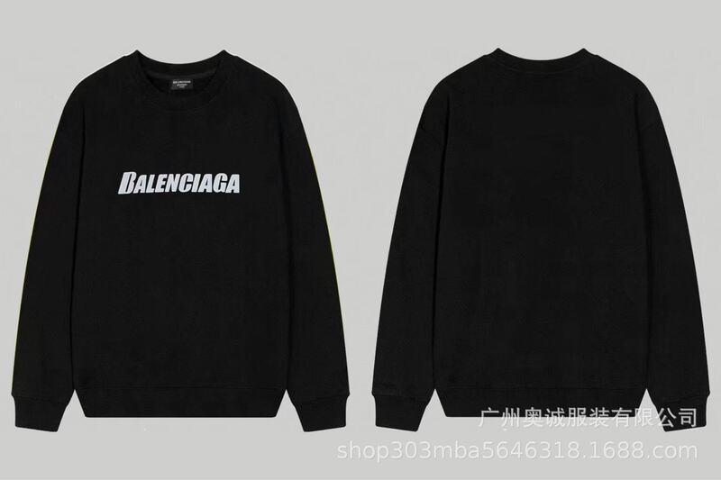 国境を越えた貿易 B's 24ss 秋 BB's ロゴプリント スウェットシャツ 380g コーマ綿二重糸 メンズ レディース スウェットシャツ|undefined