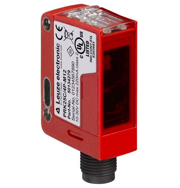 现货LEUZE劳易测PRK25C/4P-M12 50134279,A2,D1,A,D,光电传感器