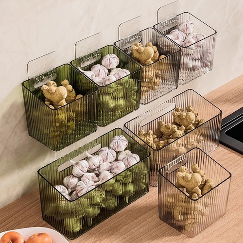 Kitchen storage basket shelf bathroom hanger basket bathroom wall storage box storage basket without drilling wall mounted