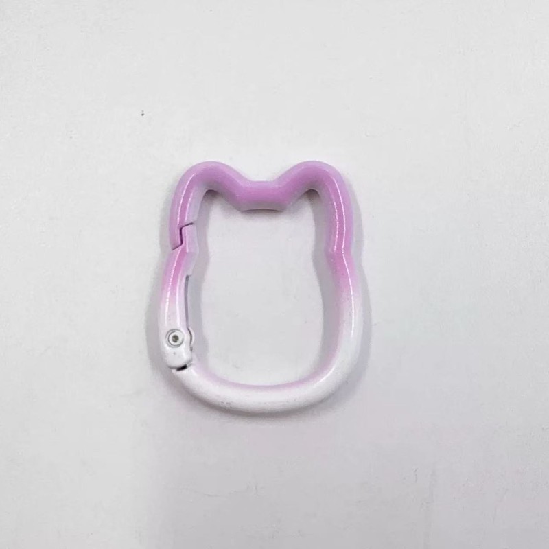 渐变钥匙扣招财猫弹簧扣新款龙虾扣钥匙链手链车挂diy配件渐变色|undefined