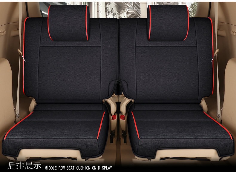 [Cross-Border] Toyota 4Runner 11-24 Prado Linen Seat Cover Full Surround Car Seat Cushion