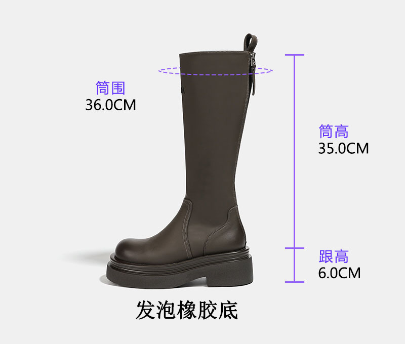 6_long tube_카키 그린 _ _ 후면 지퍼 기모 버전