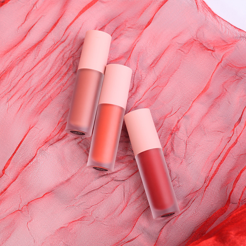 Cross-border small batch custom makeup soft mist non-stick cup matte lip gloss European and American lip glaze meat powder lipstick shrimp skin Cross-border small batch custom makeup soft mist non-stick cup matte lip gloss European and American lip glaze meat powder lipstick shrimp skin