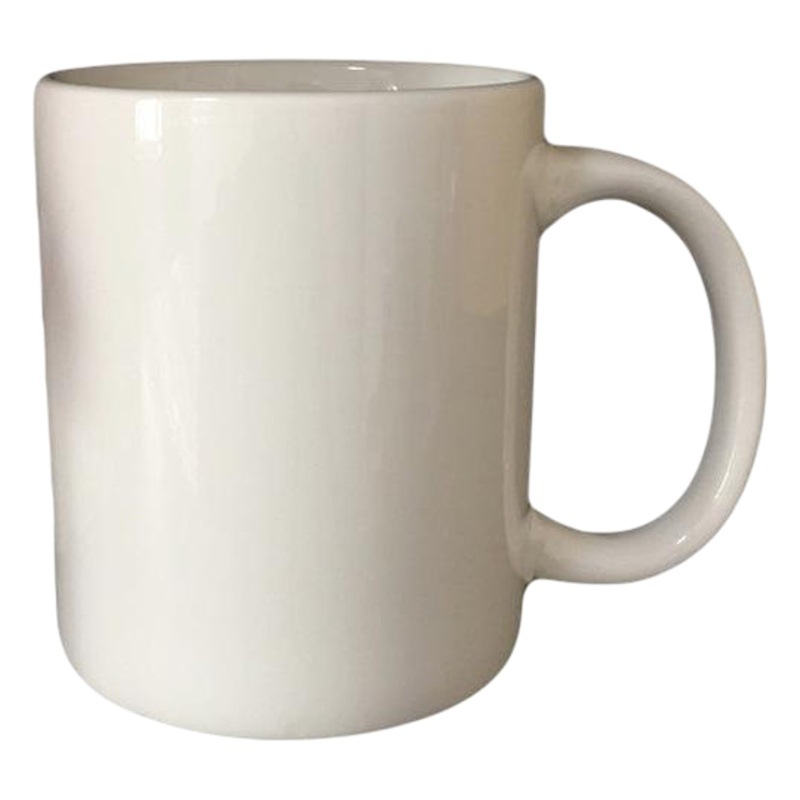 Simple Puro Blanco Taza de cerámica italiano concentrado taza de café Taza de cerámica taza impresa logotipo patrón
