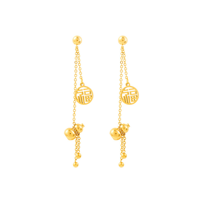 Pendientes de estilo étnico de la mujer pendientes largos de la borla del diseñador único nicho pendientes de temperamento retro pendientes