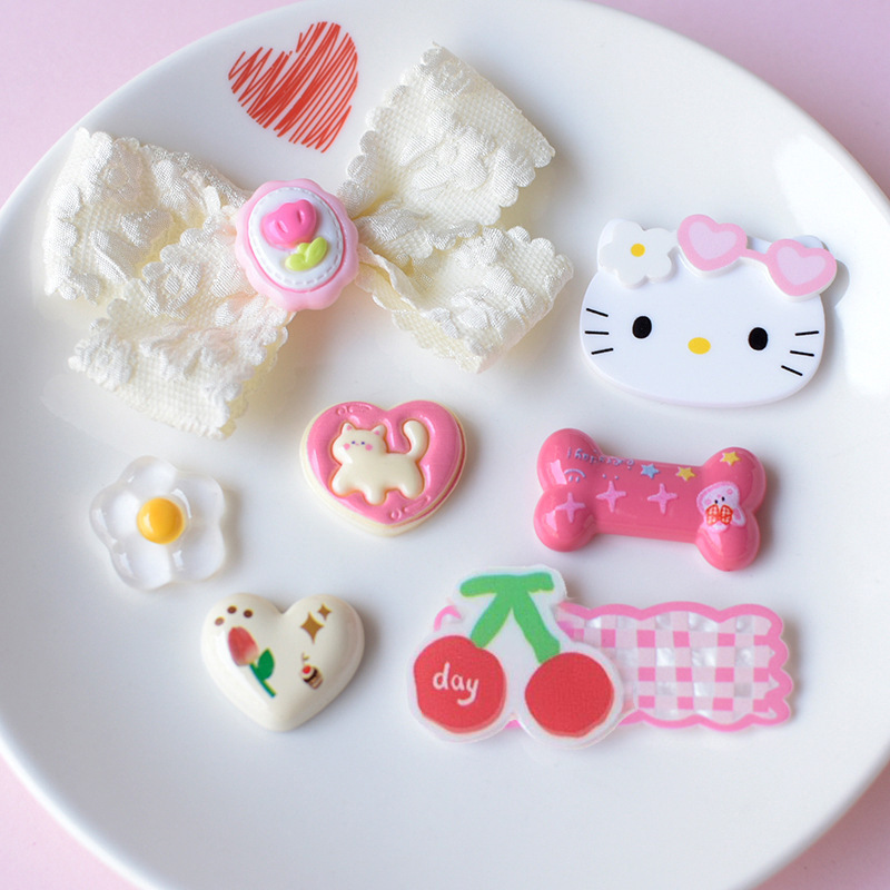 ホットセール小紅書と同じ甘くてかわいいチェリーキャットホールシューズセットDIY素材卸売工場直販|undefined