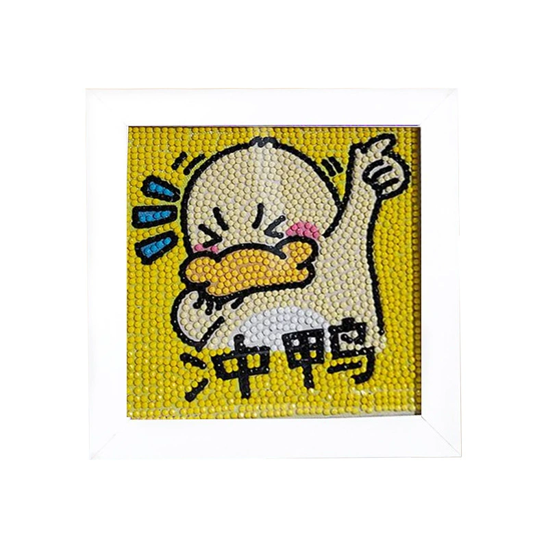 5D алмазная мозаика Cinnamoroll, в рамке 15×15 см для детей, набор DIY, в OPP-пакете