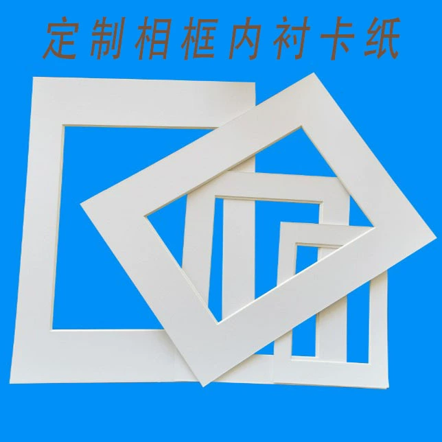 Оптовая установка фоторамки белый картон черный пористая круглая подкладочная бумага прямоугольная белая карта для печати логотипа задняя бумага