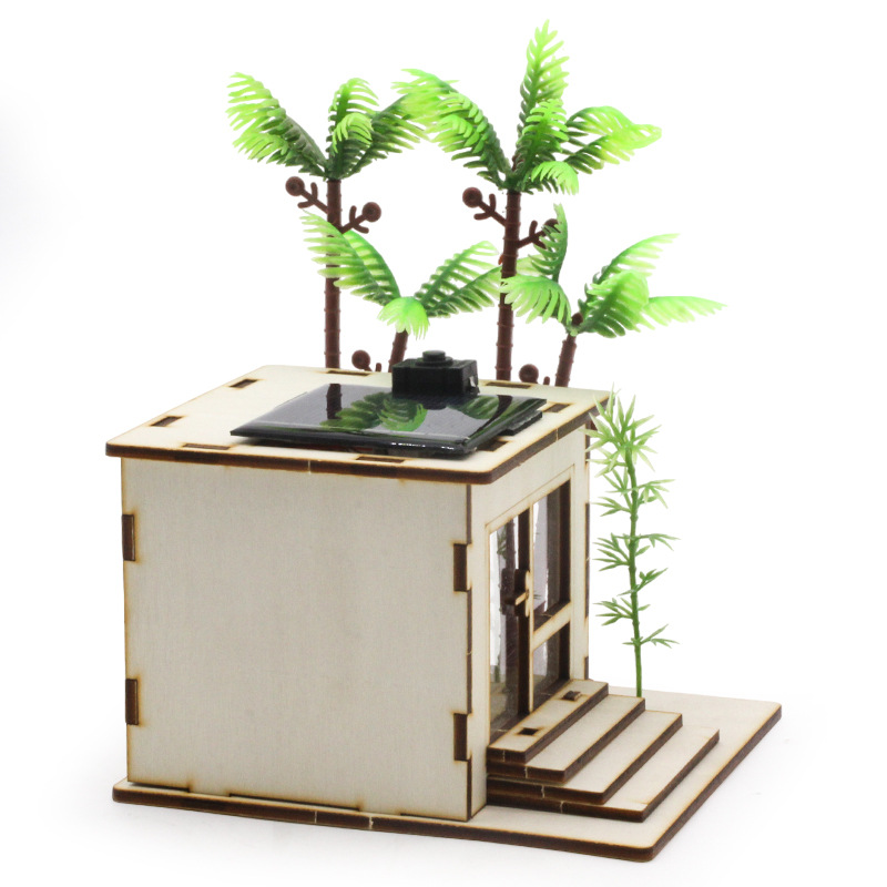 Solar energy small house 2 science small experiment primary school students science and education teaching aids model materials research stem education