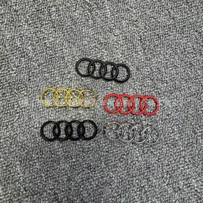 Audi Four-Ring Steering Wheel Logo Sticker A3 A4A5A6La7A8Q3Q5Q7 Universal Steering Wheel Interior Logo Sticker