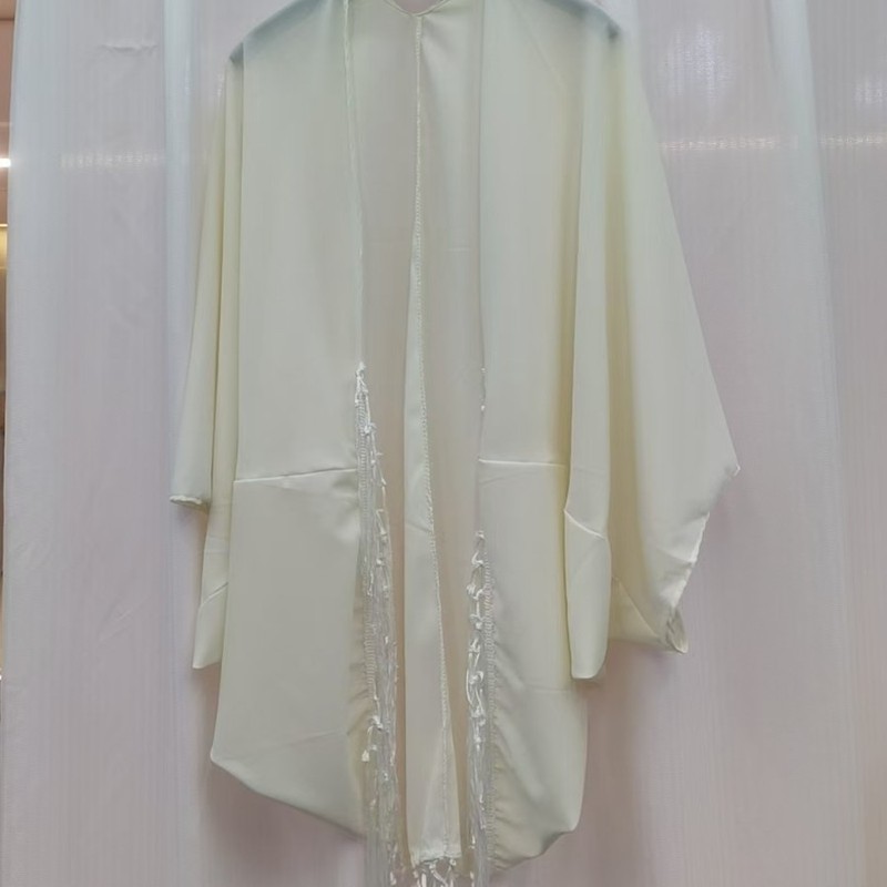 新しい中国風の改良されたチャイナドレスレースの女性の夏スリムシフォン美しいウエストカバーヒップロングスカートカーディガン日焼け止め|undefined
