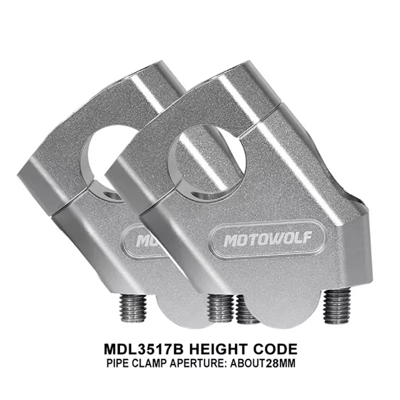 Motocicleta Yamaha 22/28mm AUMENTO DE Código Negro MT25 MT03 XJR400 TDM900 FZ6R