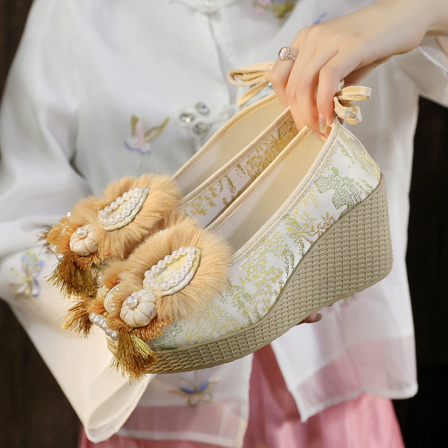 Голова тигра 2024 осенний новый национальный стиль для взрослых туфли с головой тигра