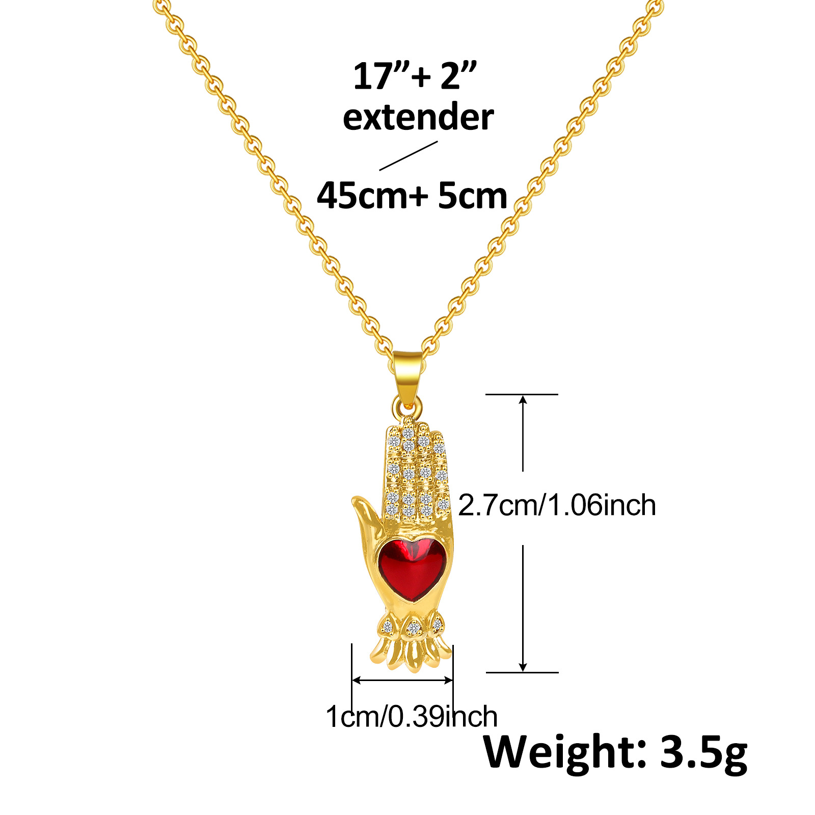 8g Weight Copper Pendant Material Zircon Inlay Material Pendant Necklace Classification Copper Chain Material 1 Piece Quantity Holiday, Daily Occasion Copper Material Heart Shape Pattern Women's Gender Inlay Design Retro Style Copper Retro Inlay Heart Shape Zircon Pendant Necklace 无