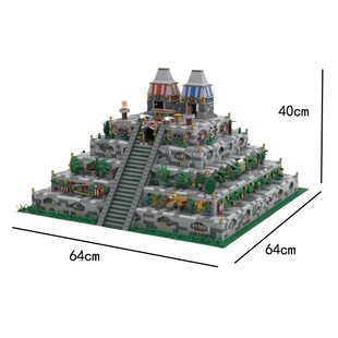 Moc-66047 Central American Ancient Building (with Flat Top and Steps) 8056 Particle Number