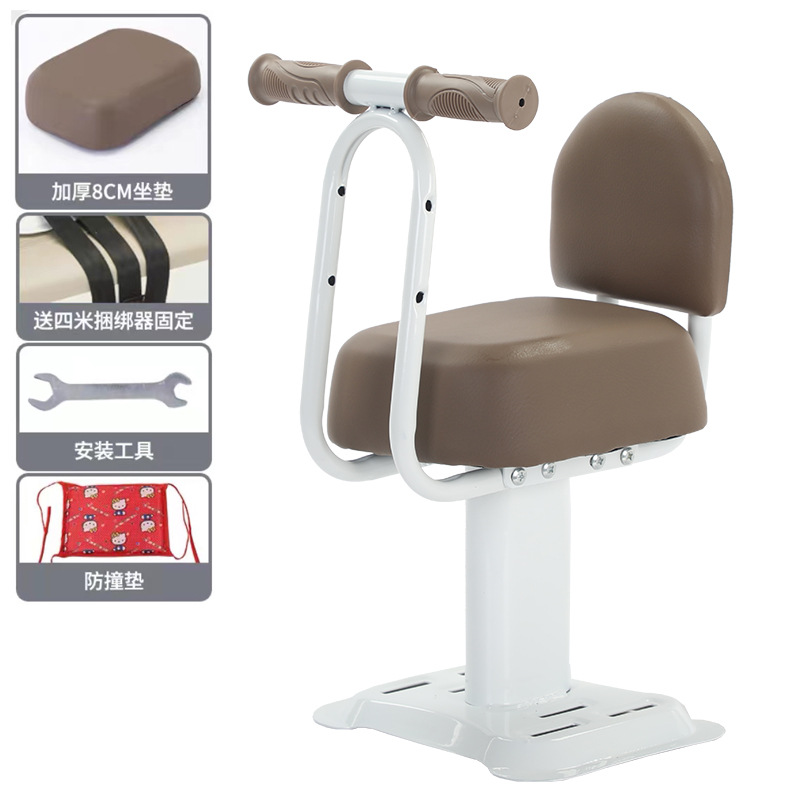 Thickened hummer brown {single seat + armrest + backrest}