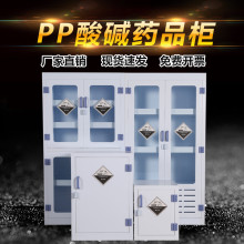 pp药品柜实验室试剂强酸碱储存柜防腐蚀双锁器皿柜PP酸碱试剂柜子