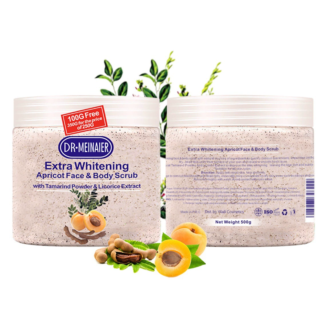 Трансграничный крем-скраб из плодов абрикоса Отшелушивающий очищающий крем для кожи лица и тела увлажняющий пилинг куриная кожа оптом Уход за кожей
