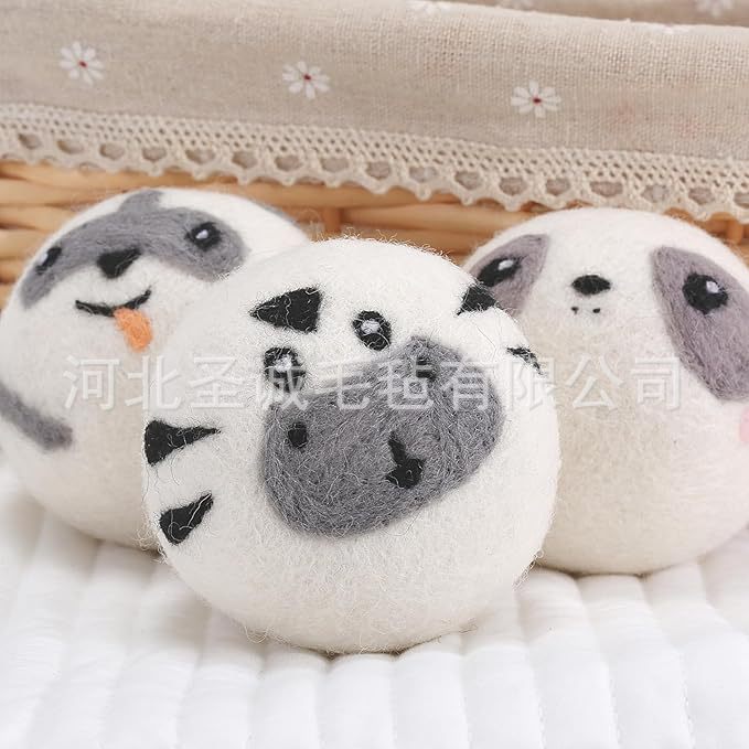 手工刺绣羊毛干燥球7cm烘干羊毛球烘干机羊毛球除静电吸湿防缠绕