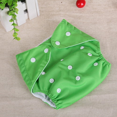 Wholesale Manufacturer Large Baby Diaper Pants Infant Potty Training Pad Solid Color Button Diaper Adjustable for 0-3 Years