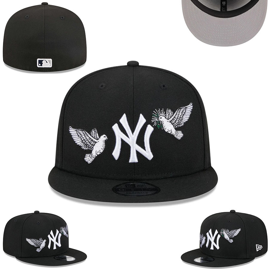2024 comercio exterior nuevo equipo de béisbol masculino y femenino de LA Dodgers NY gorras de béisbol con tapa completa Baile callejero juvenil gorra de ala ancha