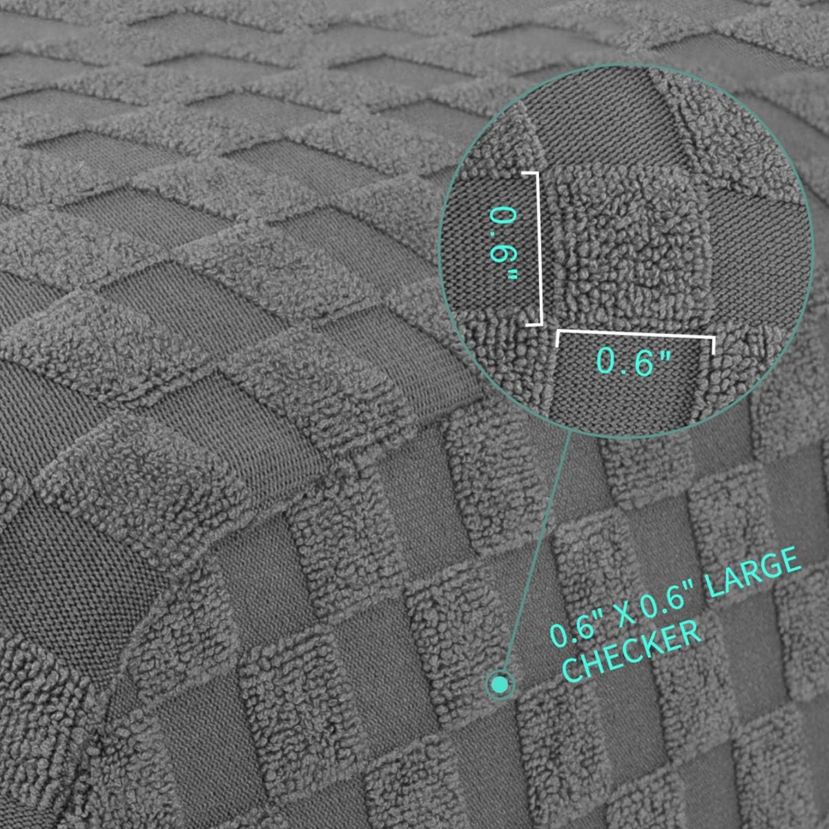 Transfronterizo sólido elástico Jacquard pequeño cuadrado cubierta de silla impermeable espaldas altas cubierta de silla de restaurante de hotel general todo incluido