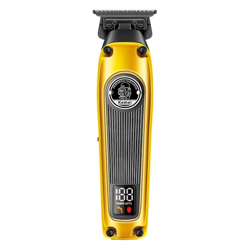 Cortadora de Pelo Profesional Kemei Cross-Border sin Escobillas, Recortadora Eléctrica de Metalurgia de Polvo para Peinado KM-1855
