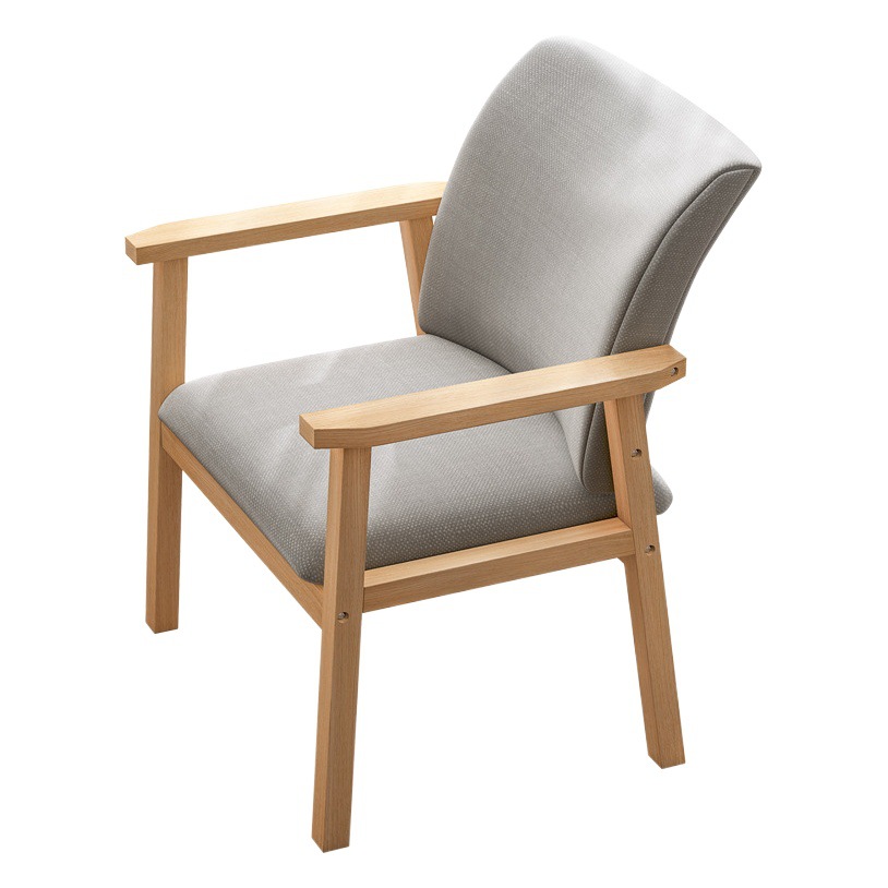 Silla de madera maciza para el hogar moderna silla de comedor de ocio minimalista simple Silla de escritorio nórdica de madera curvada