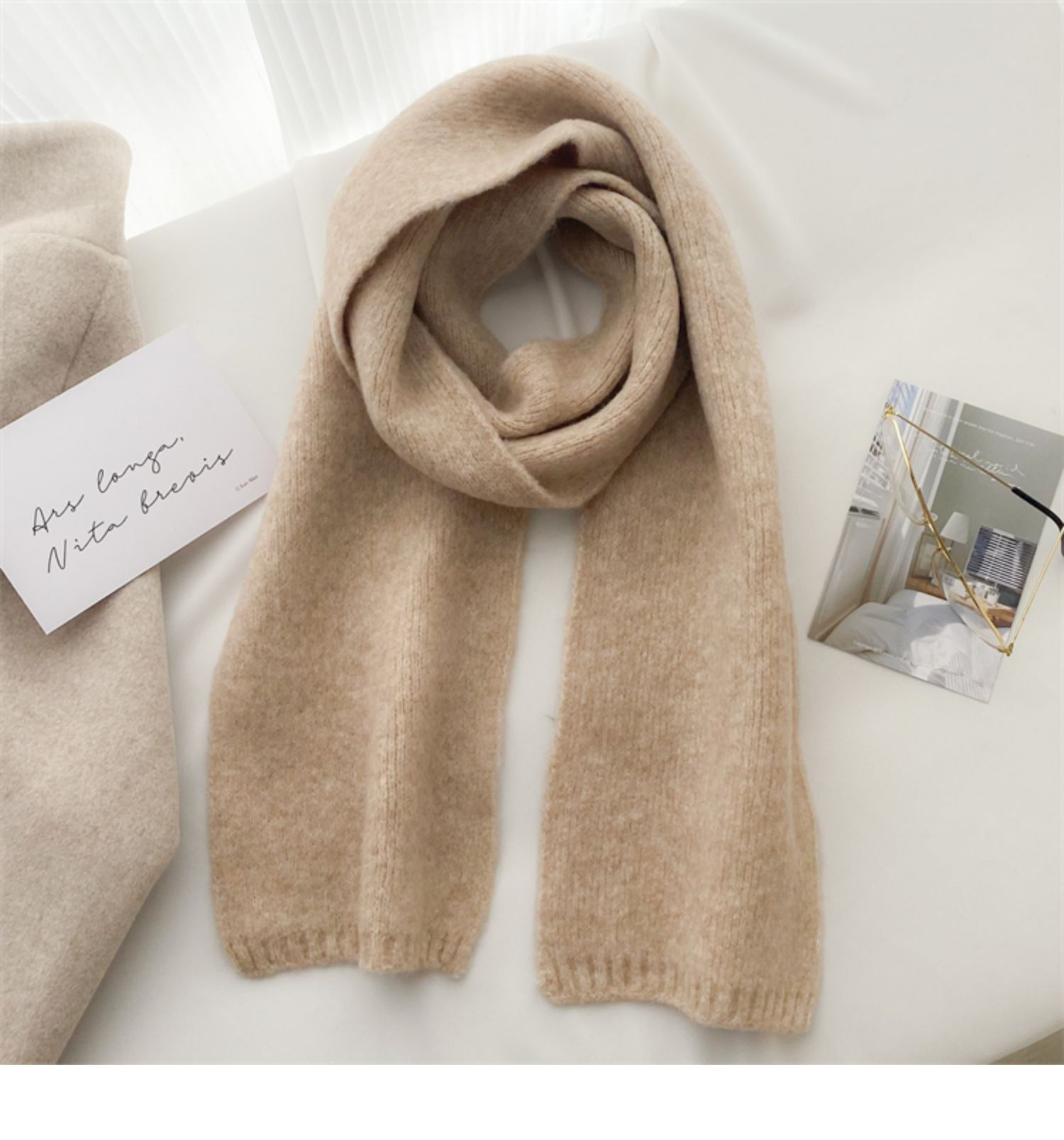 Mode Vintage geometrische Outdoor-Aktivitäten Winter Frühling rot grau mittellang [Markenname 3] Anti-Schalldämpfer Halstuch_voghion.com