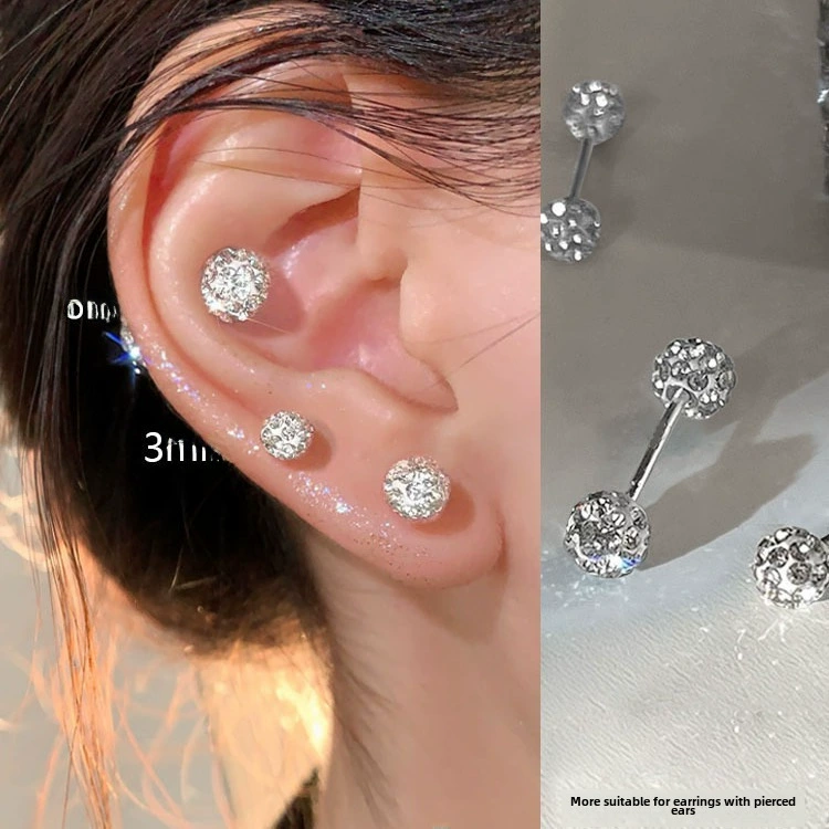 Серебряные серьги для женщины, прокол уха, косточка ногтя, наивысший уровень, уши cochlea ноготь алмазные серьги, сон свободный выбор