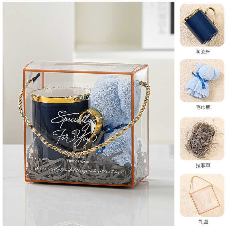 partner gift set birthday gift hundred days banquet cross-border gift activity wedding favors ceramic cup year old gift box