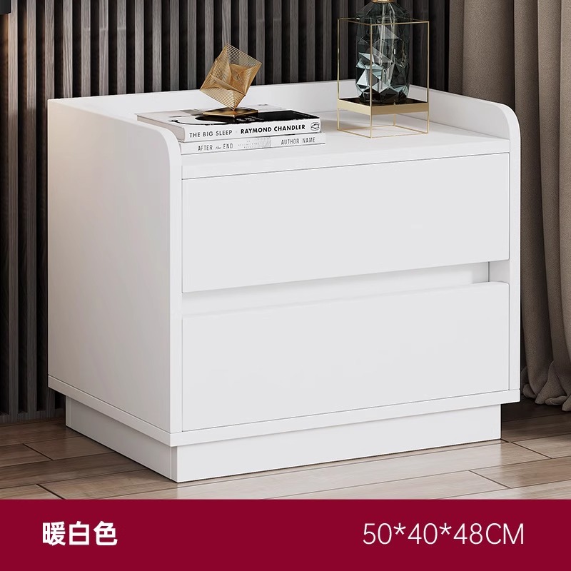 Mesita de noche pequeña, simple, moderna, armario de almacenamiento, dormitorio doméstico, armario lateral de noche, lujo ligero, estante de mesita de noche de alta gama