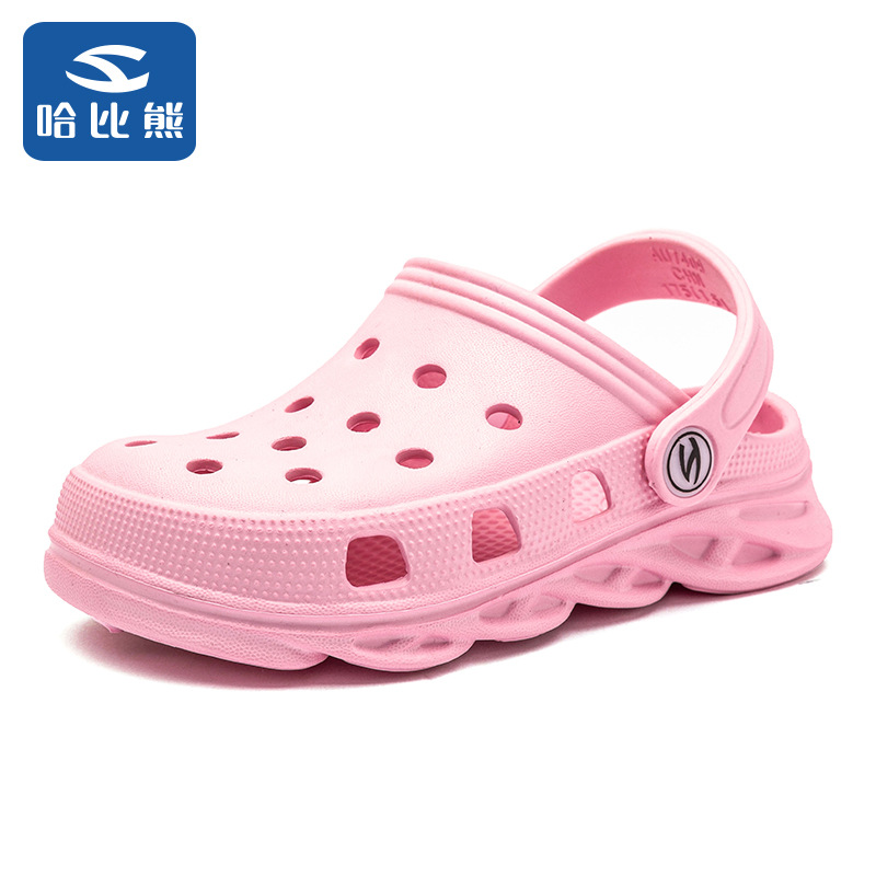 Zapatos para niños de Hobbit Bear Zapatillas para niños Zapatos con agujeros de eva 2024 Sandalias de verano para niñas Zapatos con agujeros de Baotou Zapatos para bebés