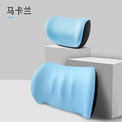 Neck Pillow Lumbar Support, Headrest - macaran-headrest-lumbar-support-no-logo-three-stripes