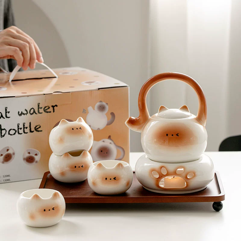 Новый милый сиамский кот, керамическая чашка для кофе и набор блюдец, сувенирная чашка для девочек, чашка для воды, дорогая чашка