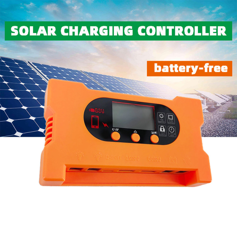 Battery-free direct drive solar controller new with Fast Charge Dual USB type-c DC Fast Charge