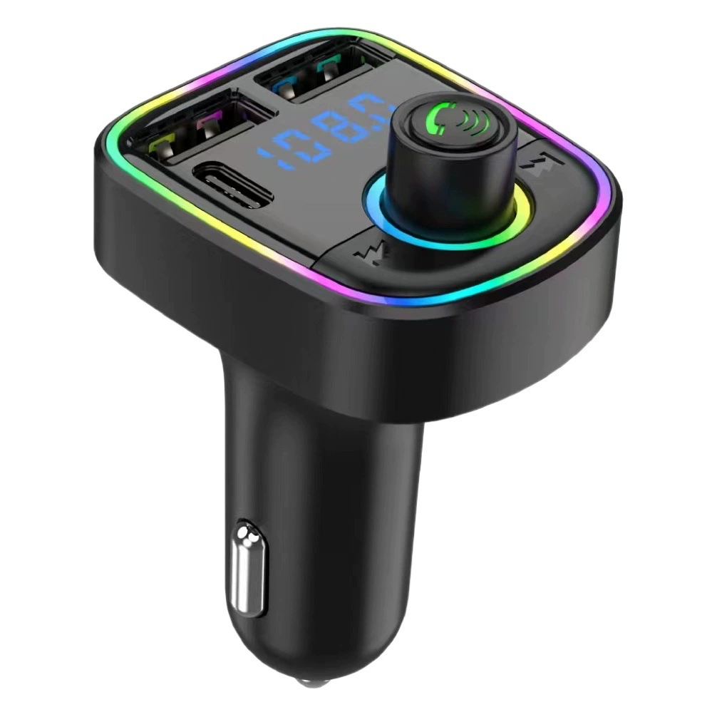 Автомобильный MP3-плеер 12-24В, FM-трансмиттер с автомобильной зарядкой и адаптером для зарядки мобильных телефонов.