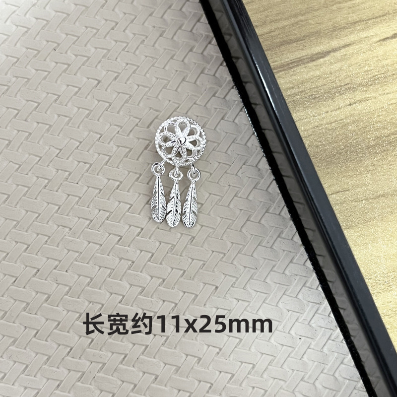 水晶DIY 亮银色控 百搭个性水晶手串隔片隔珠提溜吊坠配件|undefined