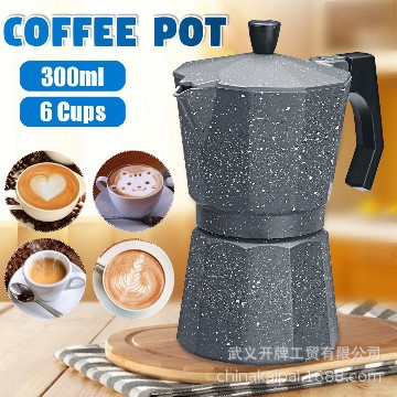 Transfronteriza hogar Mocha cafetera olla octogonal de aluminio italiano taza de café estufa eléctrica calefacción cafetera traje