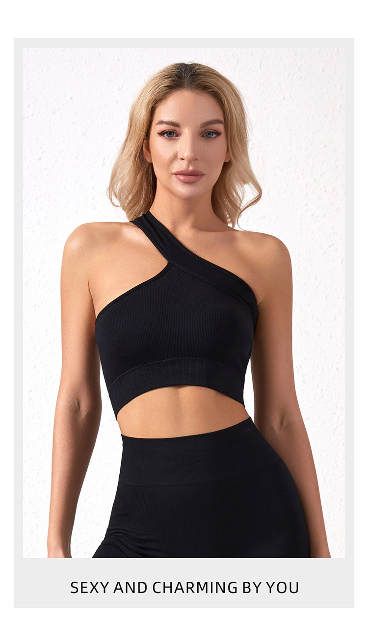 94g Weight Sleeveless Sleeve Length Nylon Fabric Type Short Top Length Vest Tops Type Fitness, Yoga, Sports Occasion Oblique collar Neckline Solid Color Pattern Simple Style, Sport Style Style Simple Style Sport Style Solid Color Nylon Oblique Collar Active Tops Vest 14