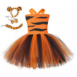 Джунгли Зверь тигр юбка лесных животных установите Tigress tutu dress хэллоуин платье