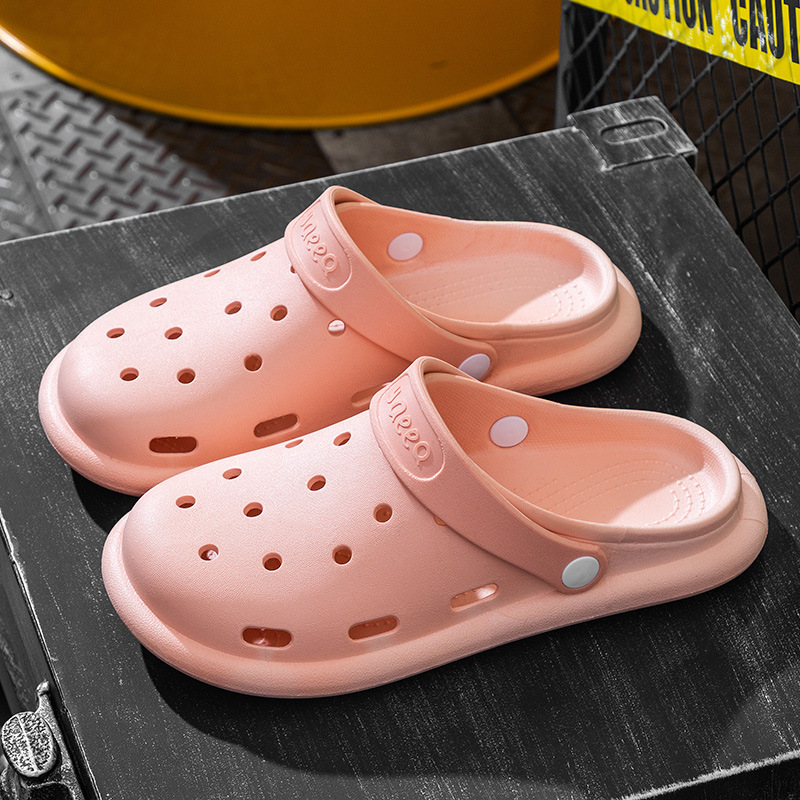 핑크 홀 슬리퍼