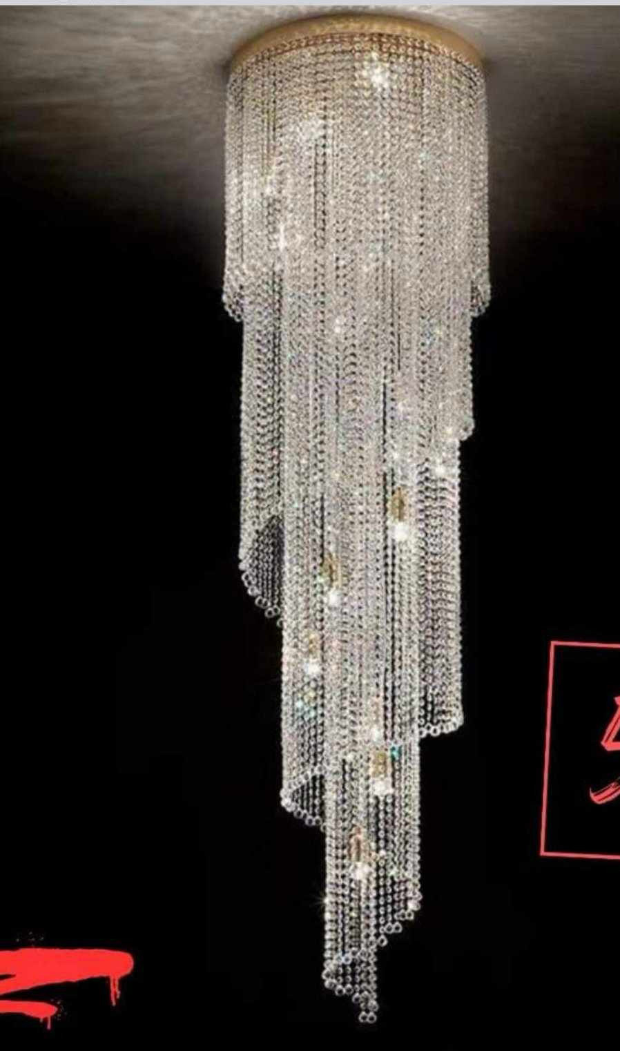 Lámpara de hotel a gran escala, araña de cristal personalizada, lámpara de cristal artesanal, lámpara de cristal en forma de pez, lámpara de Zhongshan, araña grande