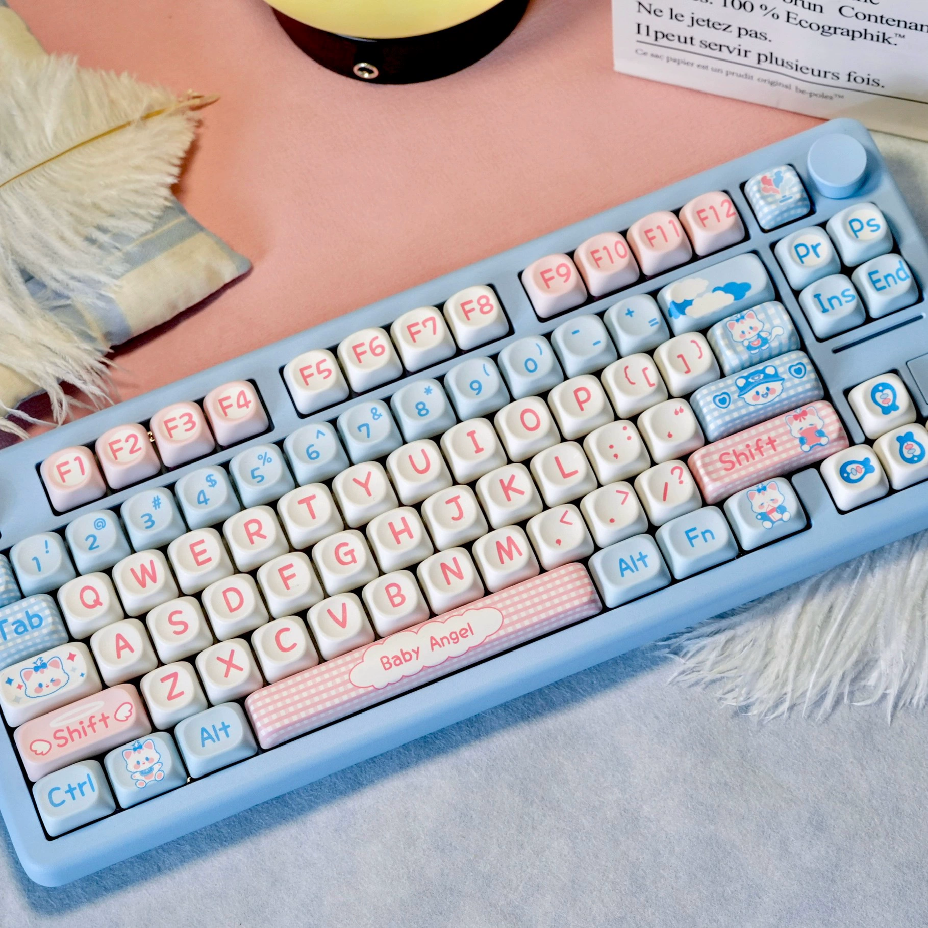 Factory direct sales of thermal sublimation keycaps PBT keycaps Original MOA key thermal transfer mechanical keyboard keycaps 6468104