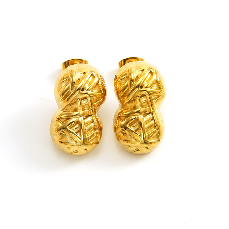 Boucles d'oreilles en acier inoxydable et titane pour hommes et femmes, bijoux en gros, Europe et États-Unis_voghion.com