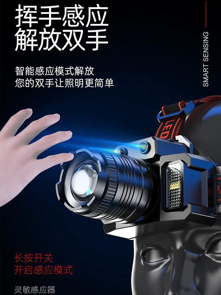 LED-индукционный туристический фонарь с датчиком движения