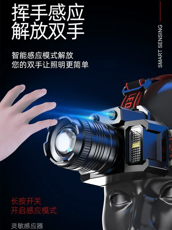 LED-индукционный туристический фонарь с датчиком движения