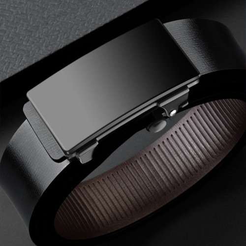 Belt men's alloy automatic buckle inner belt business casual men's belt cowhide trouser belt