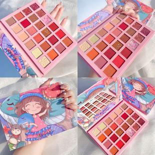 ERSHIQI sweet girl 24-color eyeshadow plate ins super hot mashed potatoes glitter sequins domestic goods cheap eyeshadow